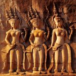 Apsara carving, Angkor wat, Cambodia