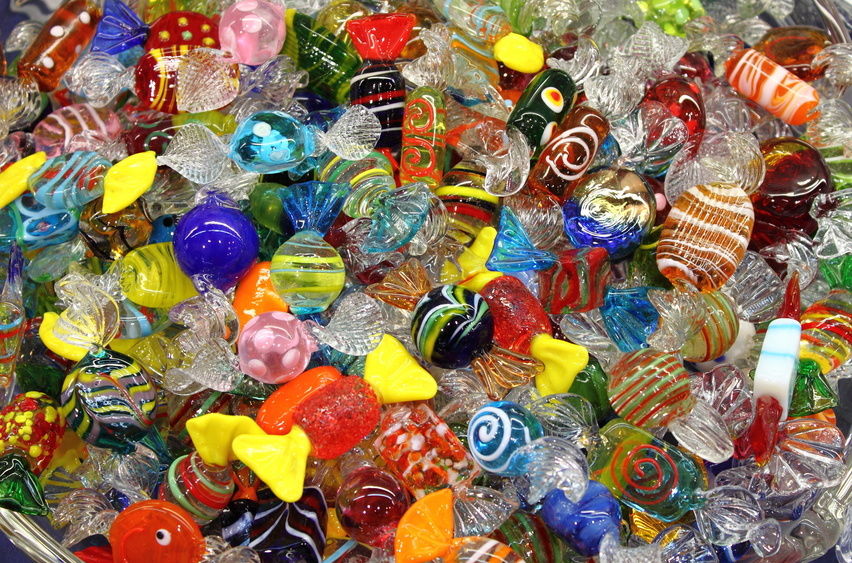 île de murano - bonbons de verre