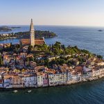 Aerial shoot of Rovinj, Croatia