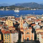 Ajaccio vieille ville cathedrale mer